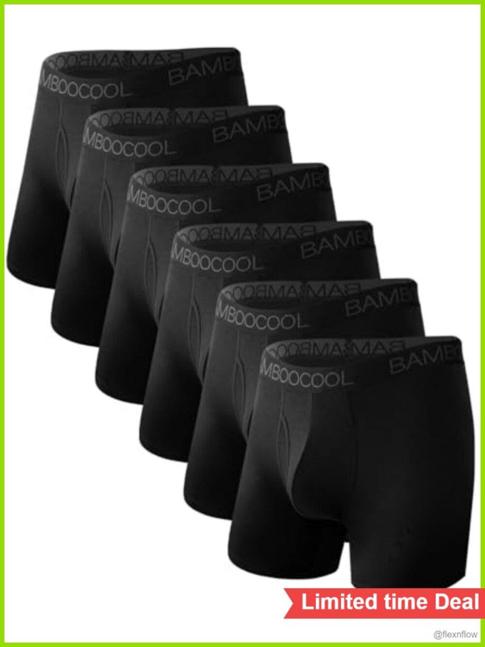 Ultra Soft Bamboo Boxer Briefs Multi-Pack Breathable Lightweight Underwear